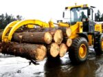 Cargadora frontal XCMG LW300 KN con garra forestal - Imagen 2